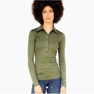 An Capall Equestrian Polo Sun Shirt - Olive